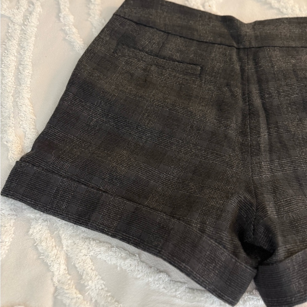 Ted Baker Gray High Waist Plaid Shorts - Picture 10 of 11